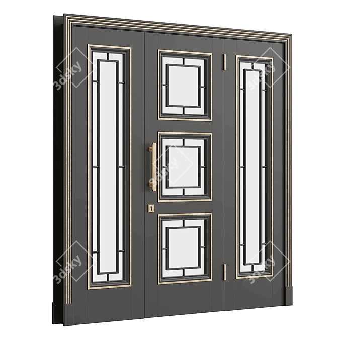 Sleek Door Design (v8) 3D model image 3