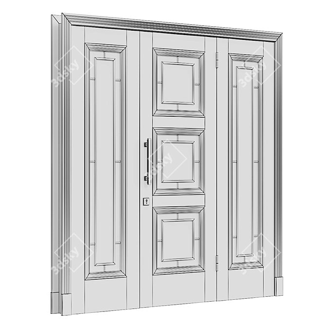 Sleek Door Design (v8) 3D model image 5