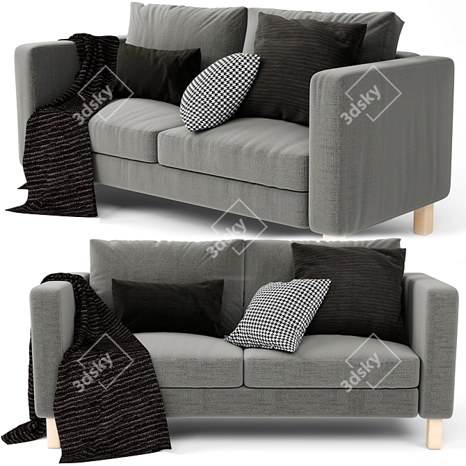 Stylish Karlstad Ikea Sofa 3D model image 1