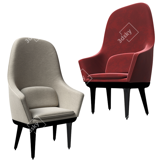 ErgoSoft High Back Chair 3D model image 1