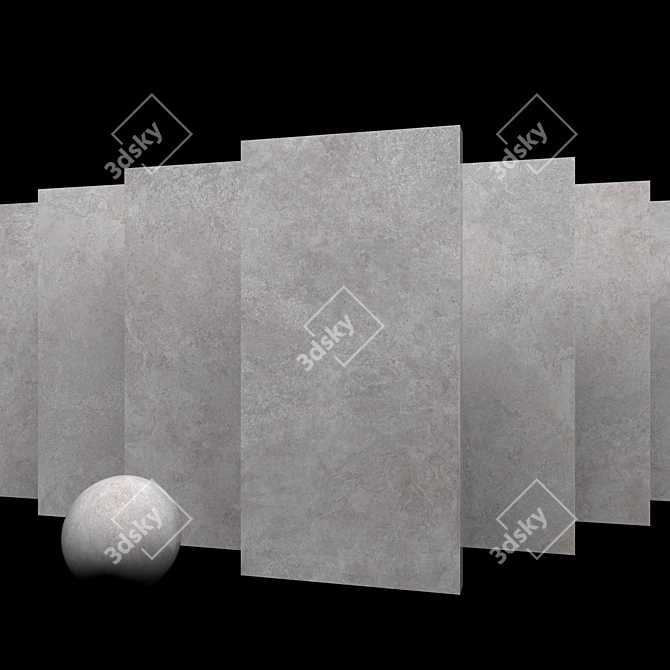 Museum Lava Fog Marble Set: Elegant & Multitextured 3D model image 4