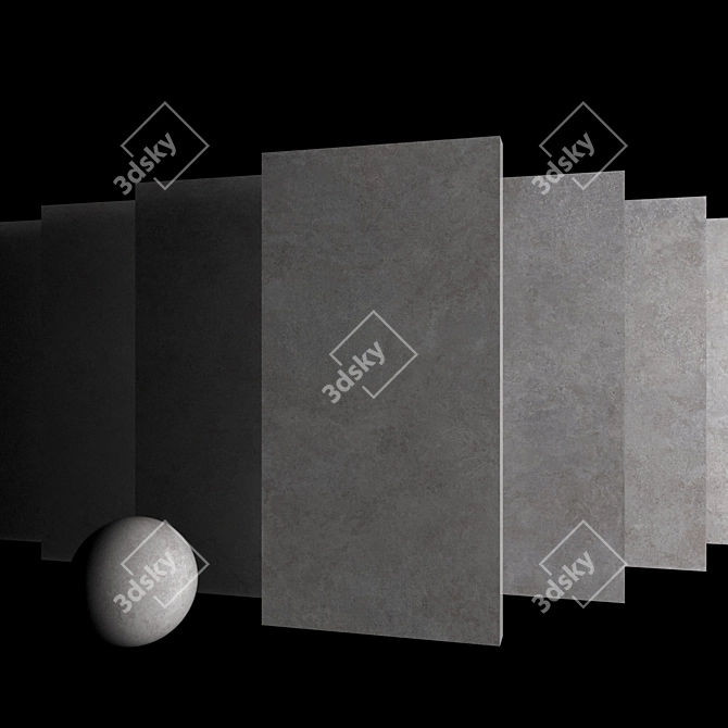 Museum Lava Fog Marble Set 3D model image 3