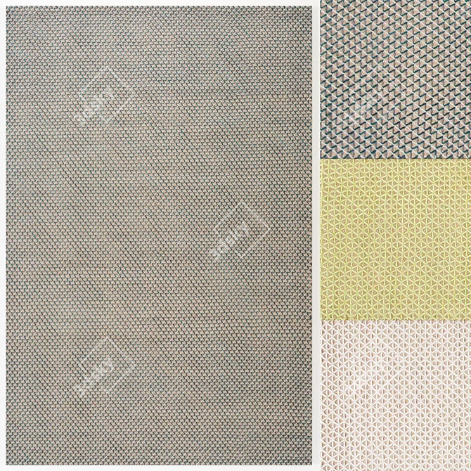  Modern Raw Set - GAN Carpets 3D model image 1