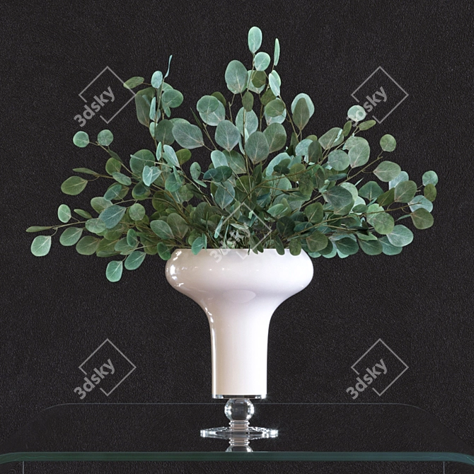 Elegant Eucalyptus Branch Set 3D model image 2