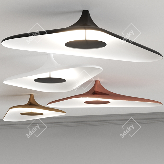 Soleil Noir Studio Odile Decq Ceiling Lamp 3D model image 2