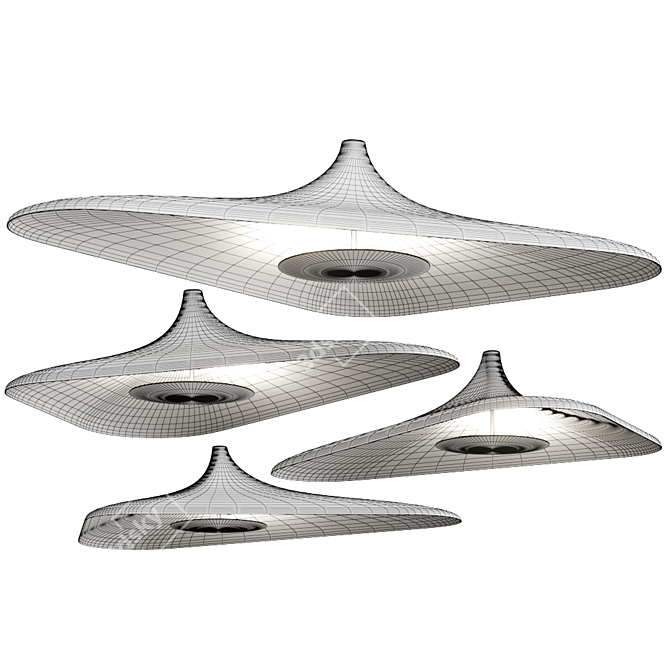 Soleil Noir Studio Odile Decq Ceiling Lamp 3D model image 3