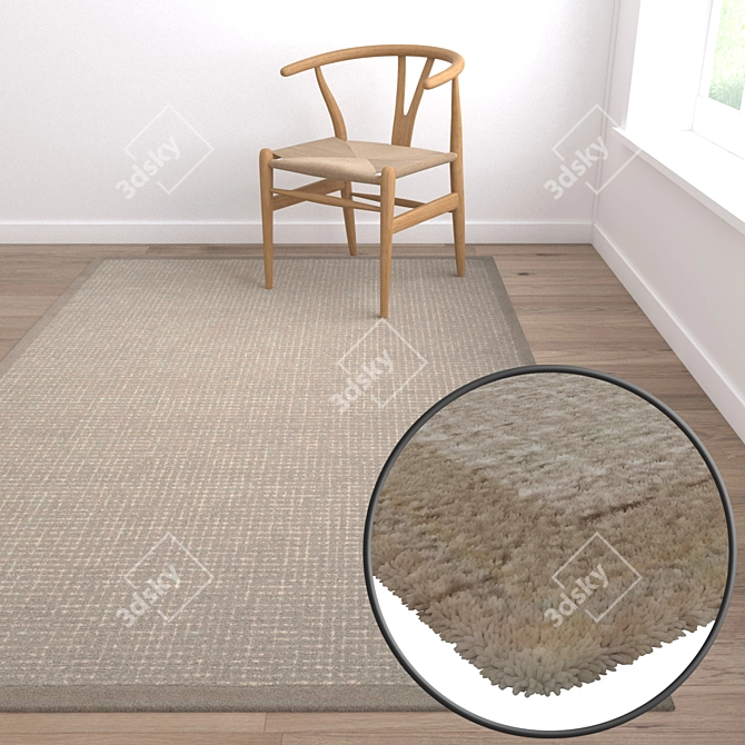 Luxury Carpet Set - High-Quality Textures 3D model image 5