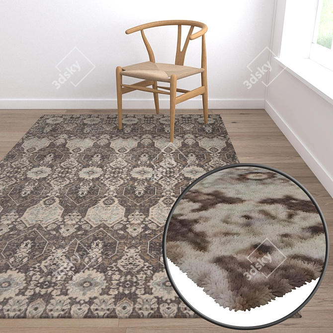 Luxury Carpet Set 1131 3D model image 5