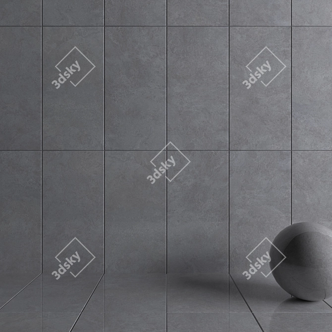 MUSEUM Lava Fog Wall Tiles: Elegant & Versatile 3D model image 3