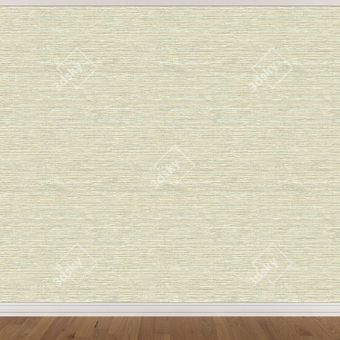 Seamless Wallpaper Set - 3 Colors 3D model image 3