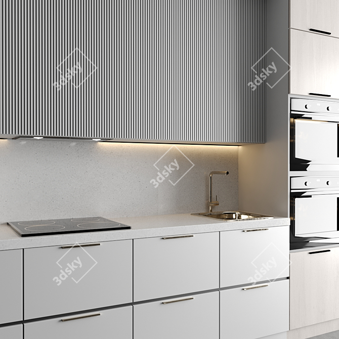 Versatile Modular Kitchen Design 3D model image 3