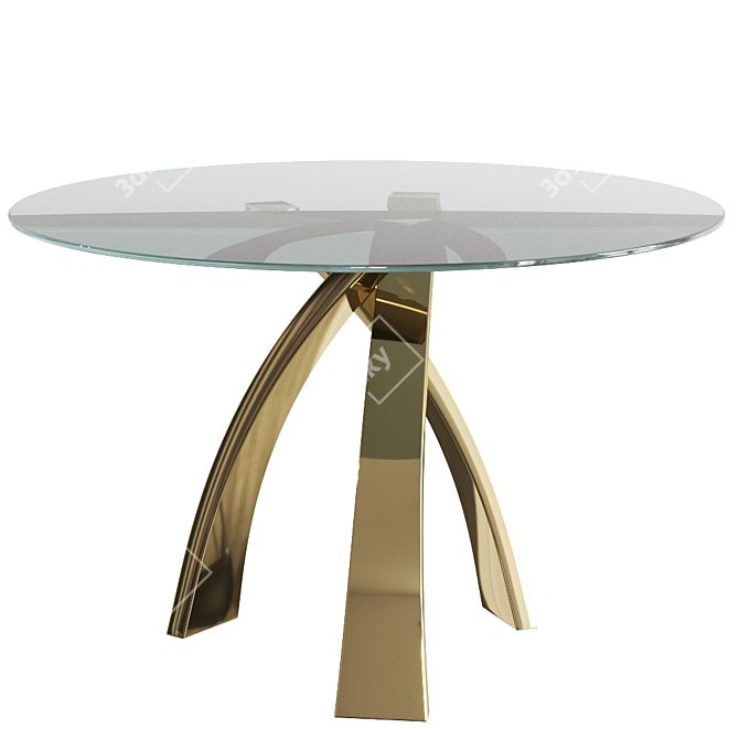 Italian Elegance: Eliseo Table by Tonin Casa 3D model image 3