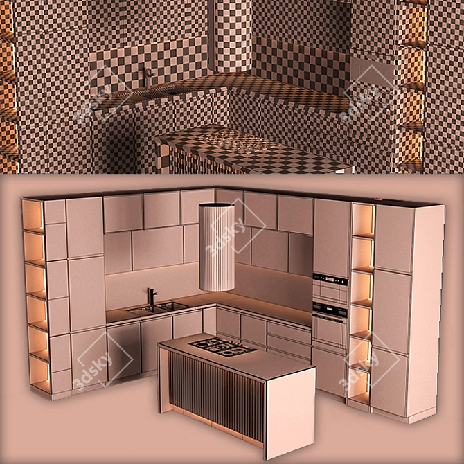 Amir Sayyadi Kitchen Set 3D model image 5