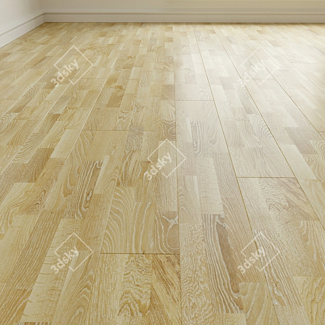 Salsa Oak Ivory Laminate Parquet 3D model image 1