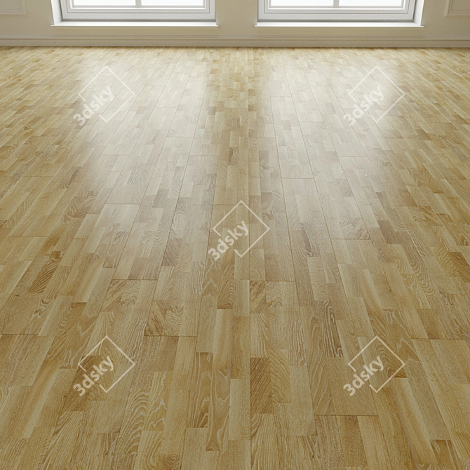 Salsa Oak Ivory Laminate Parquet 3D model image 3