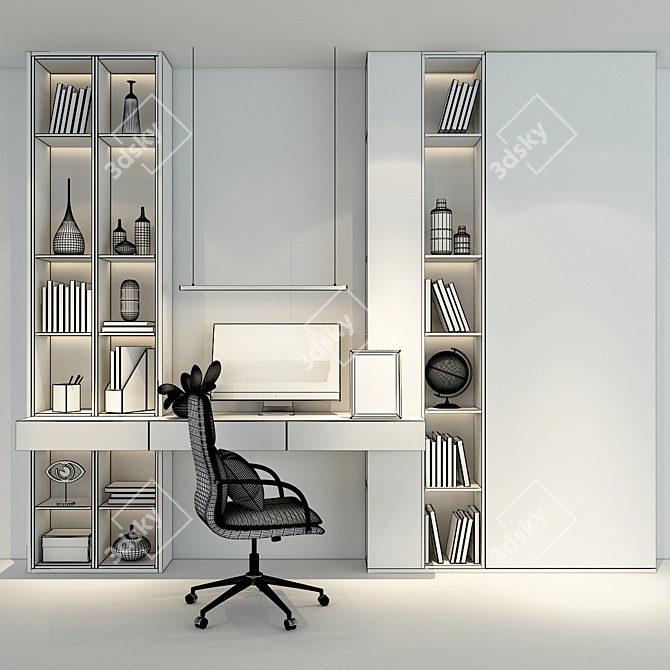 Elegant Storage Solution: Cabinet Furniture 3D model image 3