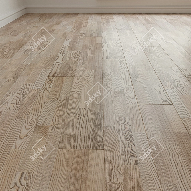 Premium Ash Quartz Parquet 3D model image 1