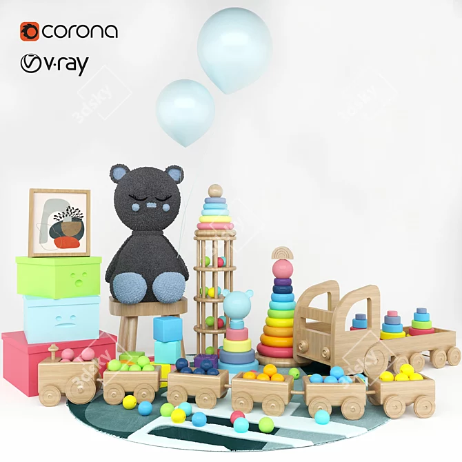 Creative Kids Toy Set 3D model image 1