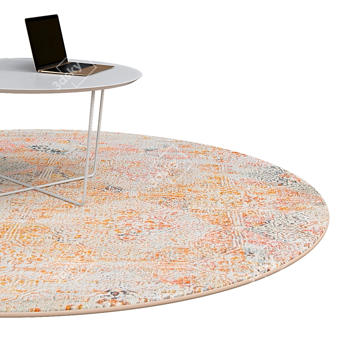 Elegant Circle Rugs | No. 042 3D model image 2