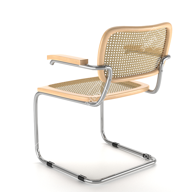 Sleek Cantilever Chair: Modern Design and Maximum Comfort 3D model image 2