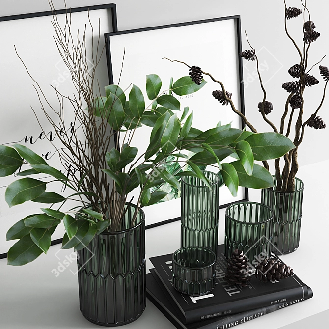EcoGreen 3-Piece Set 3D model image 2