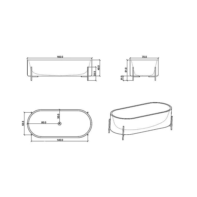 Sleek STAND Collection by Norm Architects 3D model image 1