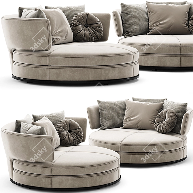 Luxury Comfort: B&B Italia Amoenus Soft Maxalto 3D model image 2