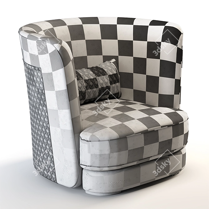 Vittoria Frigerio Greppi Modern Armchair 3D model image 4