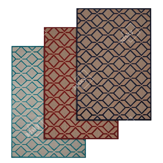 Premium Carpet Set: High-Quality Textures for Stunning Renders 3D model image 1