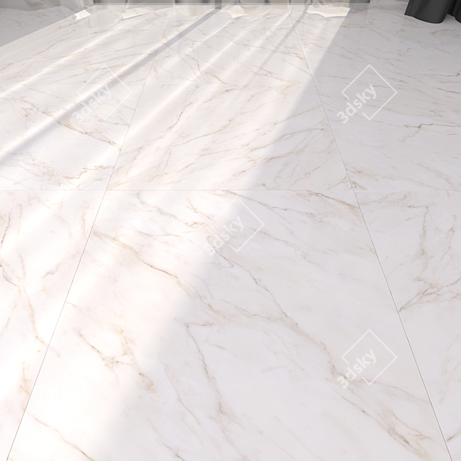 Gioia Gold Marble Floor 3D model image 1