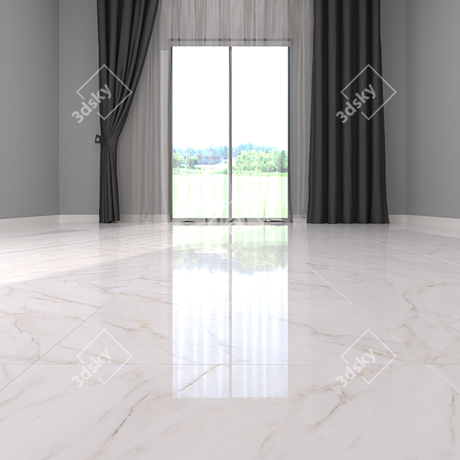 Gioia Gold Marble Floor 3D model image 2