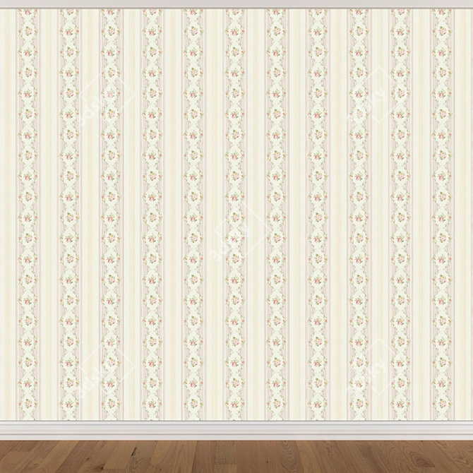 Seamless Wallpaper Set - 3 Colors 3D model image 2