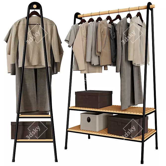 ACACIA Clothes Storage Set 3D model image 1