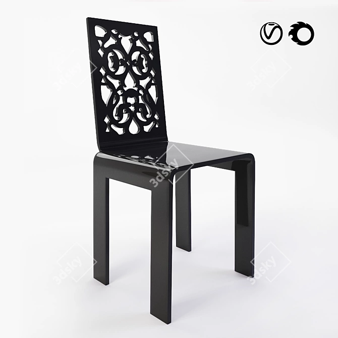 Acrila Grand Soir Chair 3D model image 2