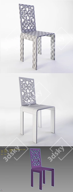 Acrila Grand Soir Chair 3D model image 6