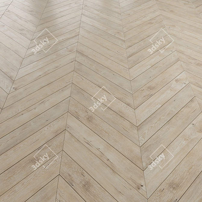 Versatile Floor Laminate: Standard, Herringbone, Chevron Styles 3D model image 3