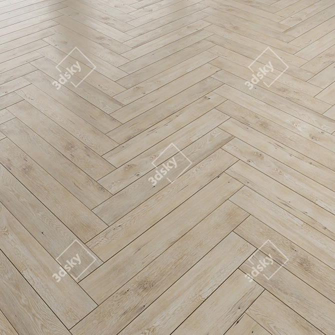 Versatile Floor Laminate: Standard, Herringbone, Chevron Styles 3D model image 4