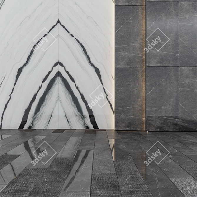 Pietra Grey Porcelain Stoneware 3D model image 1