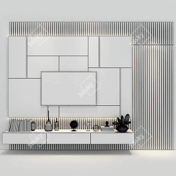 Modern | Cabinet | Furniture | 064 3D model image 3