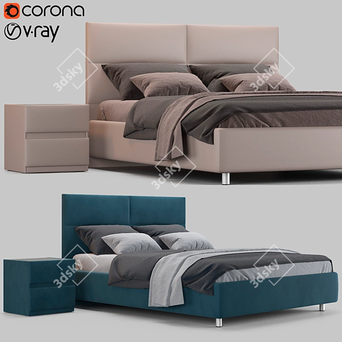 Sleek and Stylish Askona Orlando 3D model image 1