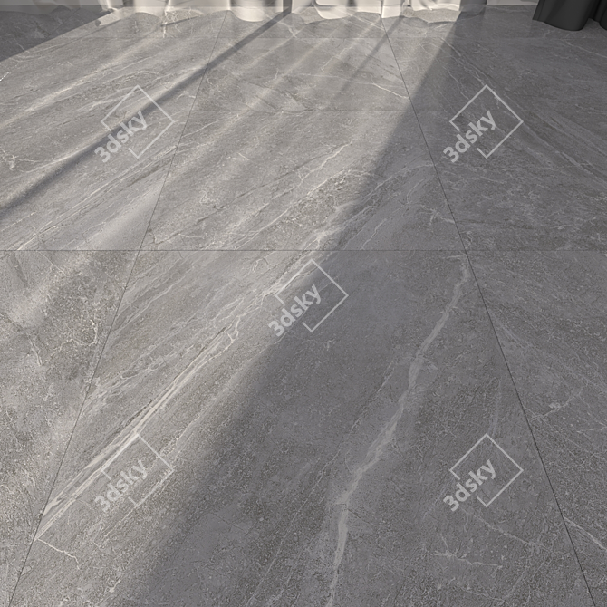 Moonlit Marble Mainstone: Luxurious Floor Collection 3D model image 1