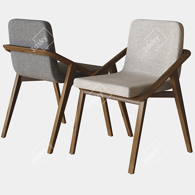 Elegant Lolilta Chair: Porada's Stunning 3D Model 3D model image 2