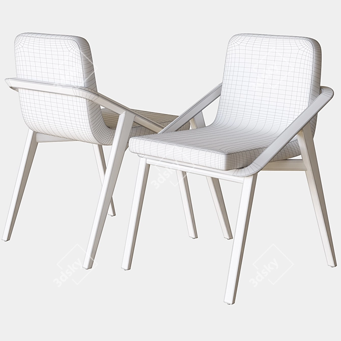 Elegant Lolilta Chair: Porada's Stunning 3D Model 3D model image 3