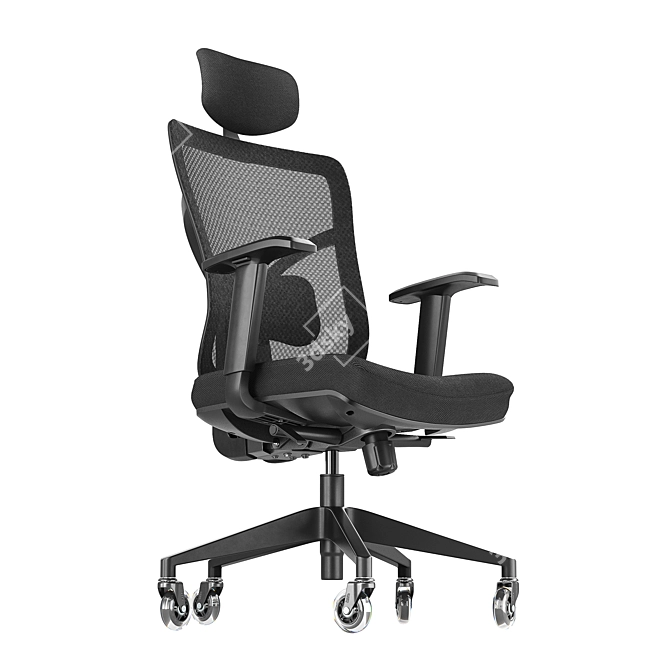 Title: ErgoMesh Office Chair: Ultimate Comfort 3D model image 1