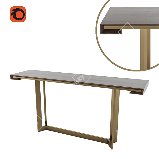 Santos Michelangelo Table: Timeless Elegance for Your Space 3D model image 1