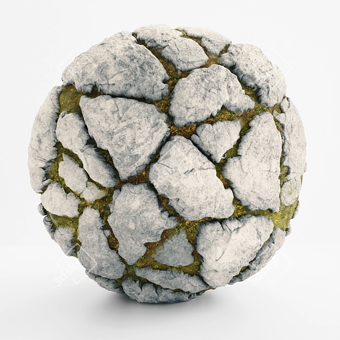 Rock PBR Ground & Wall Tiles 3D model image 1