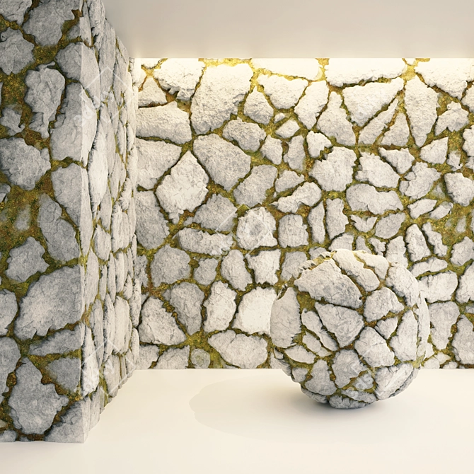 Rock PBR Ground & Wall Tiles 3D model image 2