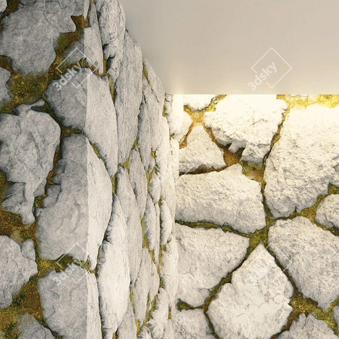 Rock PBR Ground & Wall Tiles 3D model image 3