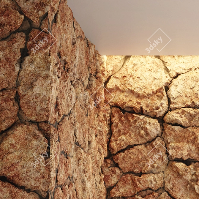 Rock PBR Ground & Wall Tiles 3D model image 3