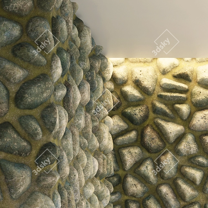 Rock PBR Ground & Wall Tiles 3D model image 3